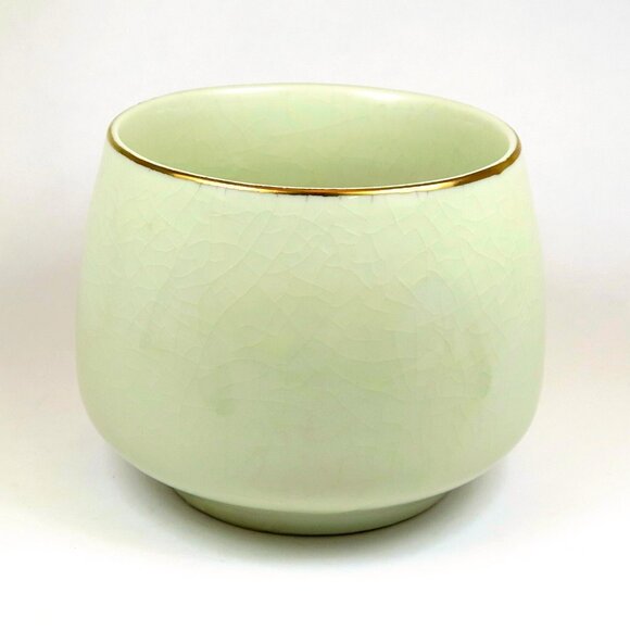 Vintage Enesco Japan Porcelain Bowl – Gold Trim, Floral Motif, 1940s–50s - Picture 3 of 6